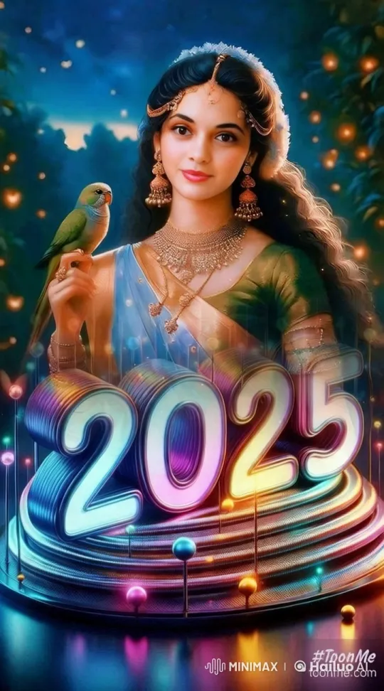 Woman and Parrot in Mystical, Serene Garden Setting – AI Generated Video | Hailuo AI