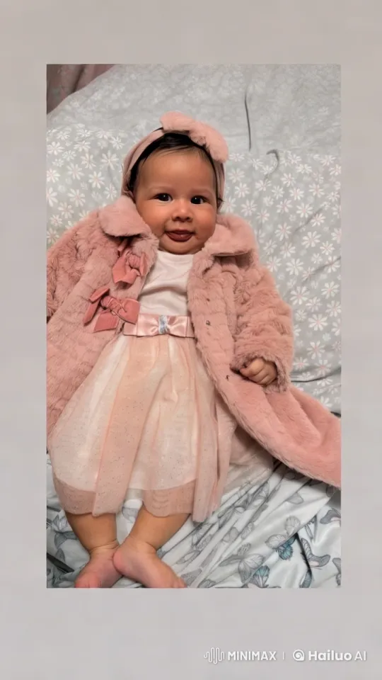 Adorable Baby in Pink Outfit Dancing and Mimicking Kung Fu – AI Generated Video | Hailuo AI