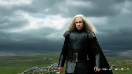 Stormy Landscape: Man and Dragon Bond Under 'Game of Thrones' Aesthetic – AI Generated Video | Hailuo AI
