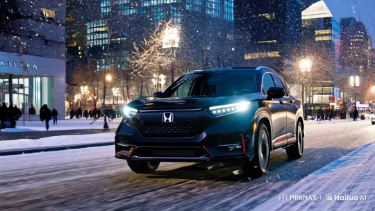 2025 Honda CRV: Winter Drive in Montreal – AI Generated Video | Hailuo AI