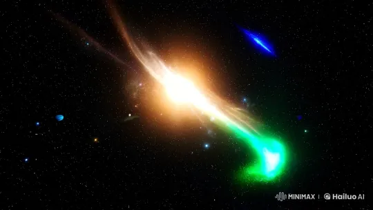 Cosmic Zoom: Nebula's Radiant Embrace and Celestial Dance – AI Generated Video | Hailuo AI