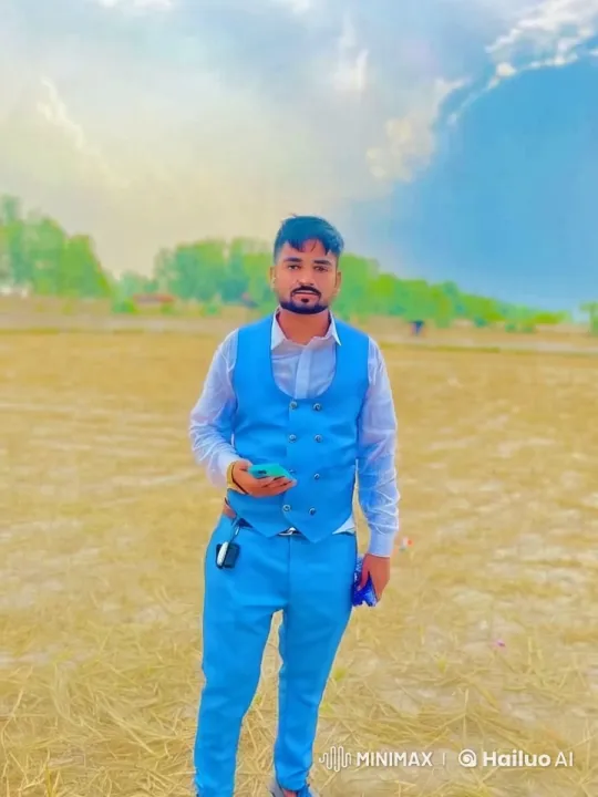 Young Man in Bright Clothing Reflects in Serene Field – AI Generated Video | Hailuo AI