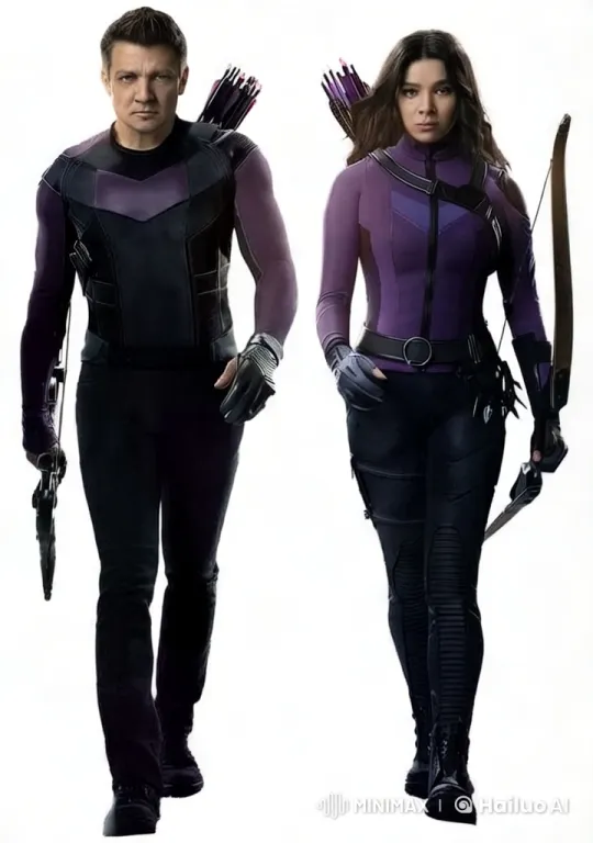 Archers in Black and Purple Amidst Stark White – AI Generated Video | Hailuo AI