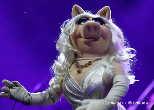 Miss Piggy and Porky Pig's Animated Greeting – AI Generated Video | Hailuo AI