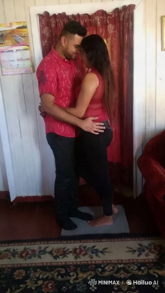 Romantic Couple Embraces in Intimate Room – AI Generated Video | Hailuo AI