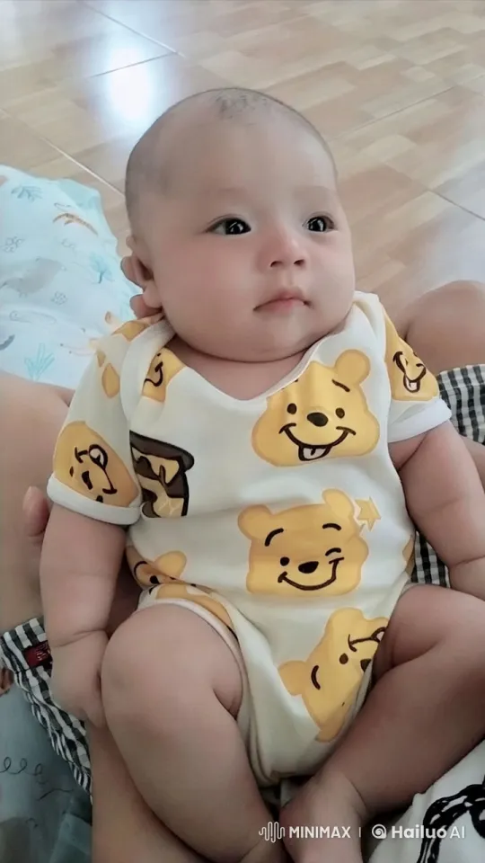 Baby Dancing and Playing in Cheerful Onesie – AI Generated Video | Hailuo AI