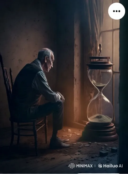 Elderly Man Reflects in Time's Passage – AI Generated Video | Hailuo AI