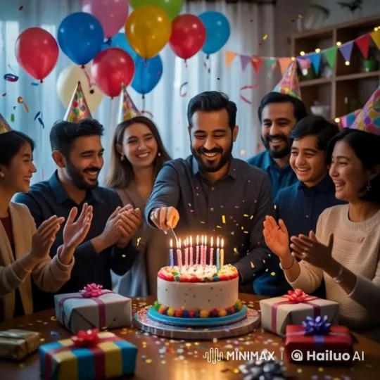 Joyful Birthday Celebration for Samarun Islam Samar – AI Generated Video | Hailuo AI