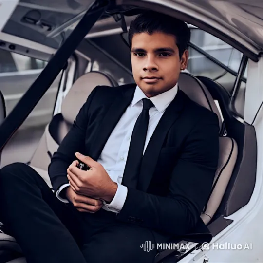 High-End Sophistication: Man in Luxury Car Interior – AI Generated Video | Hailuo AI