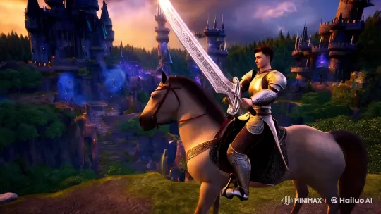 Valiant Knight Embarks on Epic Fantasy Quest – AI Generated Video | Hailuo AI