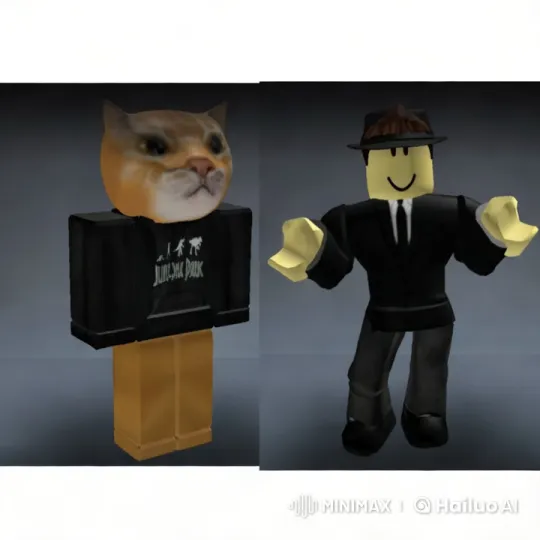 Roblox Characters Share Kiss Amidst Cinematic Interruption – AI Generated Video | Hailuo AI
