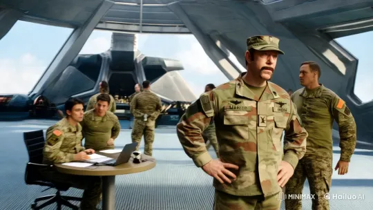 Marvel Helicarrier Meeting: Avengers and Soldiers – AI Generated Video | Hailuo AI