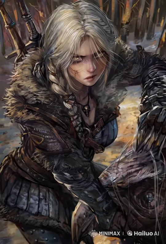 Fantasy Warrior in Dynamic Live2D Forest Setting – AI Generated Video | Hailuo AI