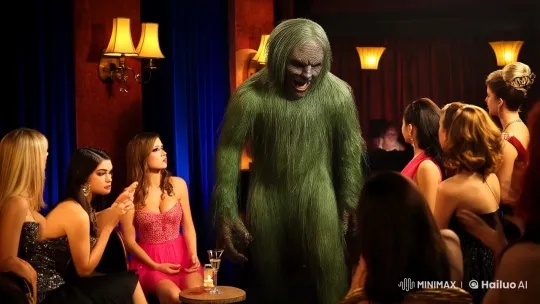 Woman Unmasks as Stunning Beauty in Cabaret Transformation – AI Generated Video | Hailuo AI