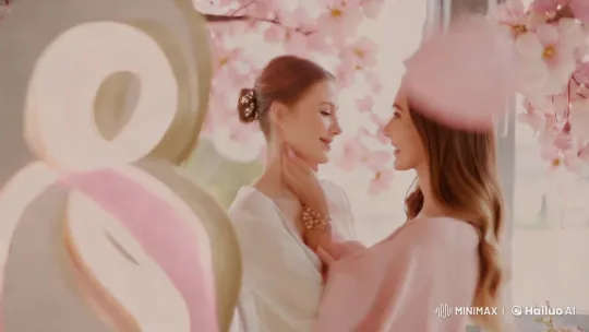 Romantic Cinematic Greeting for International Women's Day – AI Generated Video | Hailuo AI