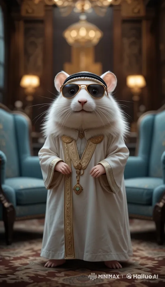 Anthropomorphic Rat and Dancing Baby in Royal Setting – AI Generated Video | Hailuo AI