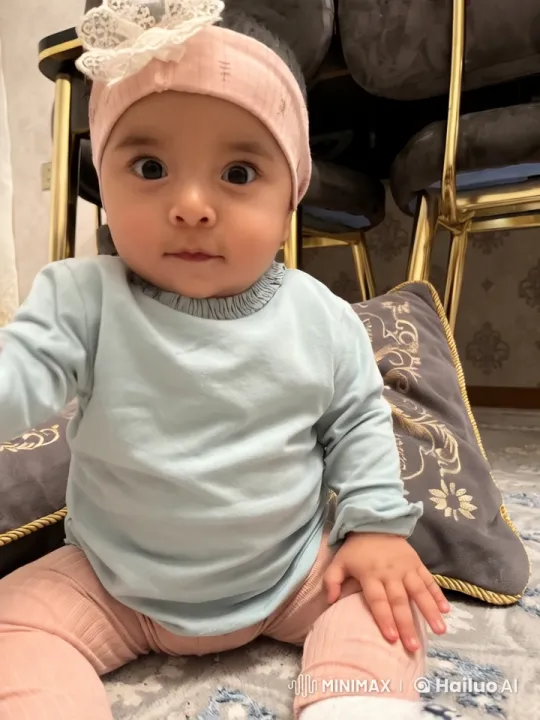 Baby in Pink Headband Shows Determination and Grace in Kungfu Moves – AI Generated Video | Hailuo AI