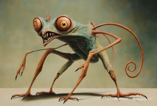 360-Degree Walkthrough of a Creature in Live2D – AI Generated Video | Hailuo AI