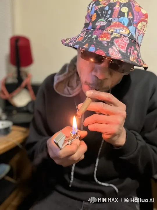 Singing, Dancing, and Smoking in a Festive Mood – AI Generated Video | Hailuo AI