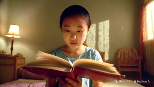 Girl Transforms Room into Water Wonderland – AI Generated Video | Hailuo AI