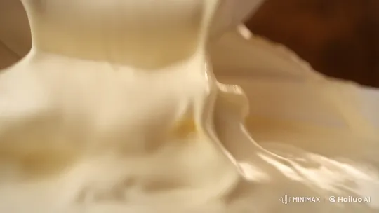 Homemade Vanilla Ice Cream Creation Process – AI Generated Video | Hailuo AI