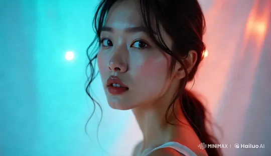 Dreamy Fashion Video: Luminous Model in Ethereal Slow Motion – AI Generated Video | Hailuo AI