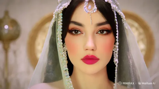 Aesthetic Video of Woman with Bees and Honey Flowing – AI Generated Video | Hailuo AI