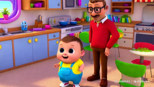 Morning in the Kitchen: Father and Son's Bond – AI Generated Video | Hailuo AI