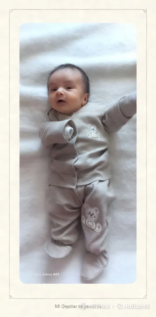 Aesthetic Portrait of a Cozy-Bear-Clad Baby in Serene Surroundings – AI Generated Video | Hailuo AI