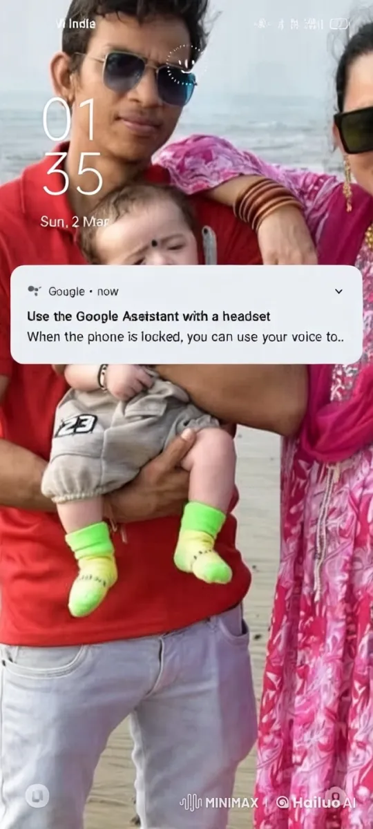 Family Cherishes Serene Beach Moment – AI Generated Video | Hailuo AI