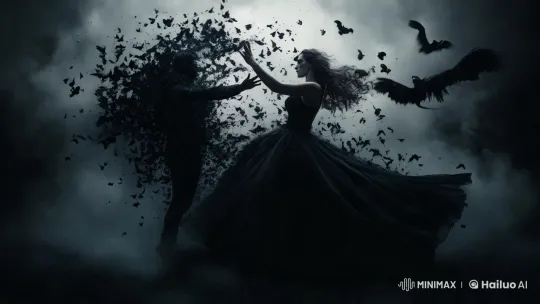 Witch Casts Spell on Man Transforming into Vampire – AI Generated Video | Hailuo AI