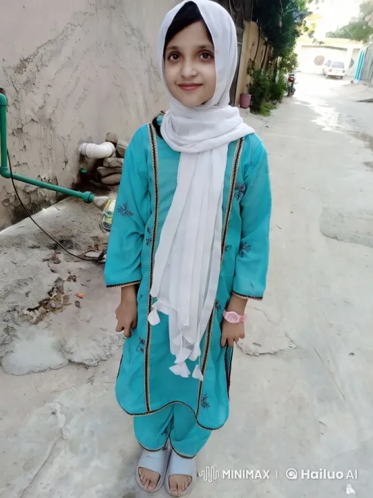 Young Girl in Traditional Attire Walks to School – AI Generated Video | Hailuo AI