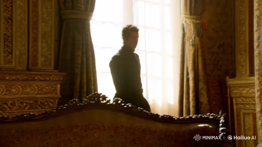 Opulent Room: Cemil in Golden Light and Graceful Movement – AI Generated Video | Hailuo AI