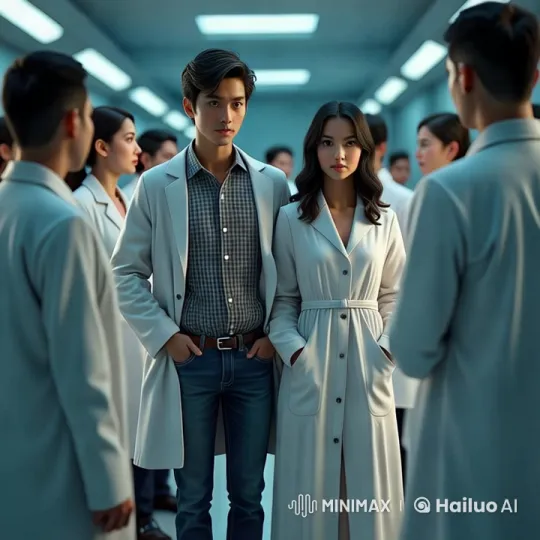 Young Scientist Urgently Addresses Team in Lab Setting – AI Generated Video | Hailuo AI