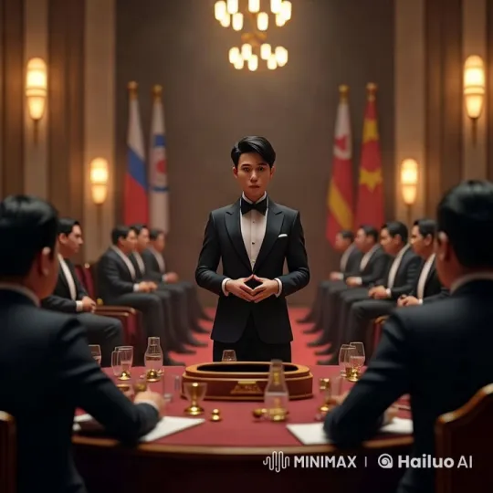 Formal Address in Elegant Conference Room – AI Generated Video | Hailuo AI