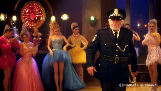 Transgender Officer Unveils True Self in Cabaret Drama – AI Generated Video | Hailuo AI