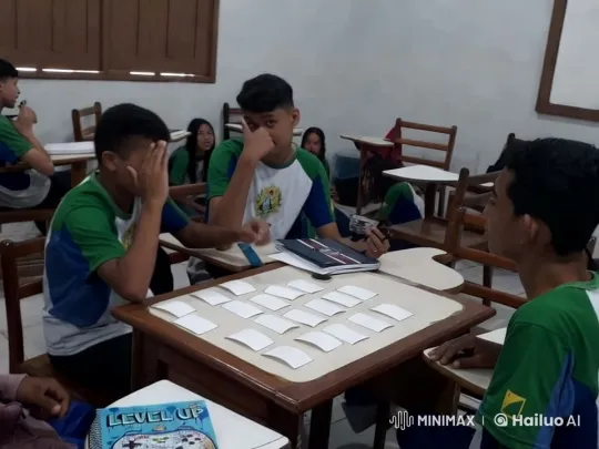 Students' Playful Moment in Energetic Classroom – AI Generated Video | Hailuo AI