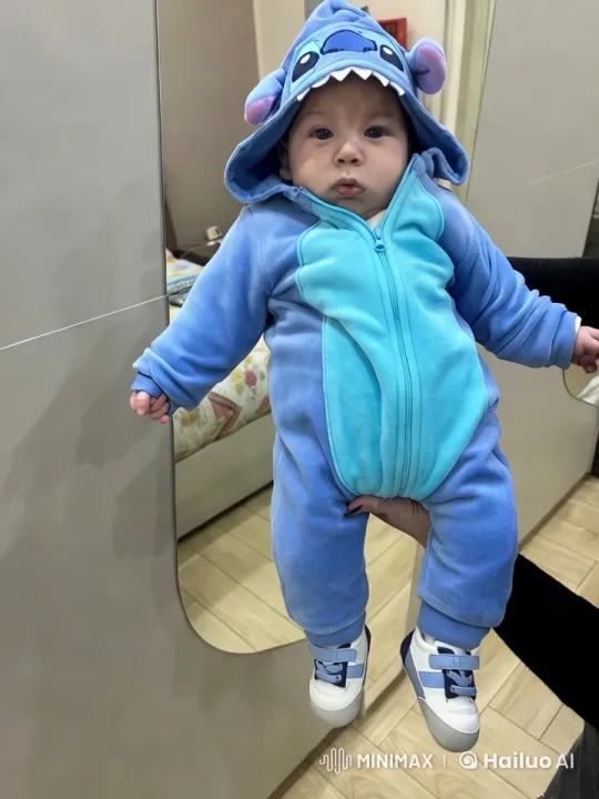 Baby in Cartoon Onesie Performing Adorable Kungfu – AI Generated Video | Hailuo AI