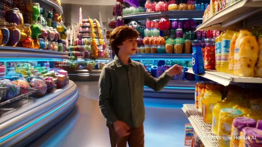 Futuristic Supermarket: Boy Explores Space Food – AI Generated Video | Hailuo AI