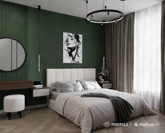 Modern Bedroom Design with Serene Aesthetic – AI Generated Video | Hailuo AI