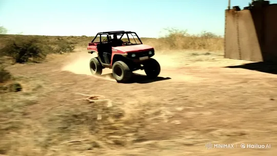 Car Navigates Terrain, Leaps into Helicopter Container – AI Generated Video | Hailuo AI