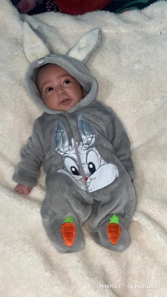Baby in Bunny Onesie Dances Adorably – AI Generated Video | Hailuo AI