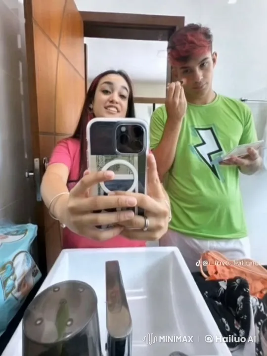 Couple Shares Intimate Moment in Bathroom – AI Generated Video | Hailuo AI