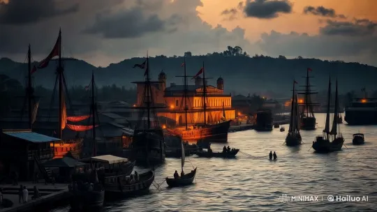 Dusk Harbor Scene: Bustling Life Amidst Aesthetic Calm – AI Generated Video | Hailuo AI