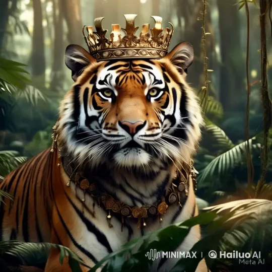 Majestic Tiger Rules the Verdant Jungle Realm – AI Generated Video | Hailuo AI