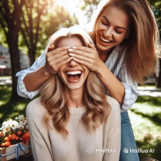 Joyful Friendship in Sunlit Park Setting – AI Generated Video | Hailuo AI