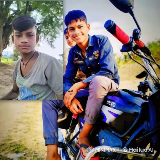 Rural Serenity: Young Men, Tree, and Motorcycle – AI Generated Video | Hailuo AI
