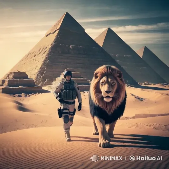 Lion and Soldier Merge into Mythical Creature – AI Generated Video | Hailuo AI
