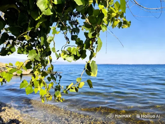 Vibrant Nature: Serene Lake and Lush Greenery – AI Generated Video | Hailuo AI