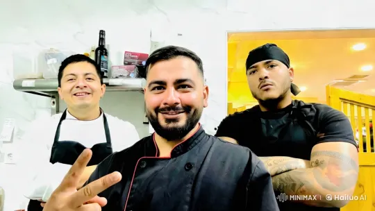 French Kiss in Kitchen Interrupted by Violence – AI Generated Video | Hailuo AI